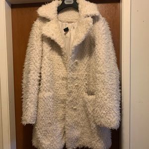 TOPSHOP Faux Fur Coat
